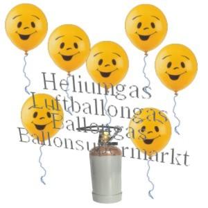 Heliumgas und Luftballons