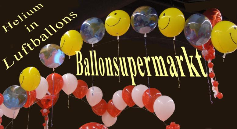 Luftballons mit Helium-Gas
